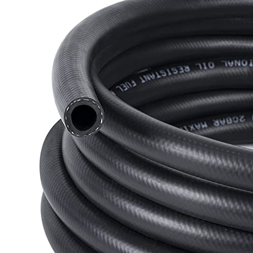 Image of 1 /2 Inch (12mm) ID Fuel Line Hose 16.4FT NBR Rubber Push Lock Hose High Pressure 300PSI for Automotive Fuel Systems Engines