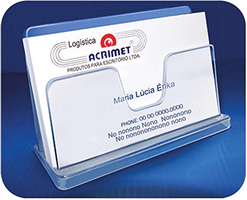 Acrimet 731-1CR, Acessório Para Mesa Porta Cartão Visita Classic, Multicolor, pacote de 3