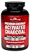 Organic Activated Charcoal Capsules - 600mg Coconut Charcoal Pills - Active Charcoal Powder Used for Gas Relief, Detox, Teeth Whitening, Bloating - 90 Veggie Caps