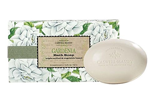 Caswell-Massey Box of Three Soaps, Gardenia, 3.25 Ounce
