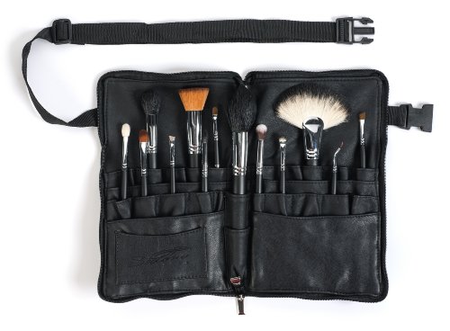 Sedona Lace Vortex Professional Makeup Brushes with Zipper Belt