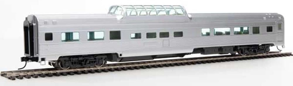 Walthers HO Scale 85' Budd Dome Coach Passenger Car Painted Silver/Unlettered