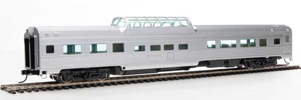 Walthers HO Scale 85' Budd Dome Coach Passenger Car Painted Silver/Unlettered