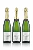 Collet Champagne Origine Brut - Assemblaggio di 100 Cru Storici – Cuvée 50% Meunier, 30% Chardonnay, 20% Pinot Noir - 3 Anni di affinamento - Dosaggio 9g/l - 75cl 12,5% vol. (3, 2250, millilitro)