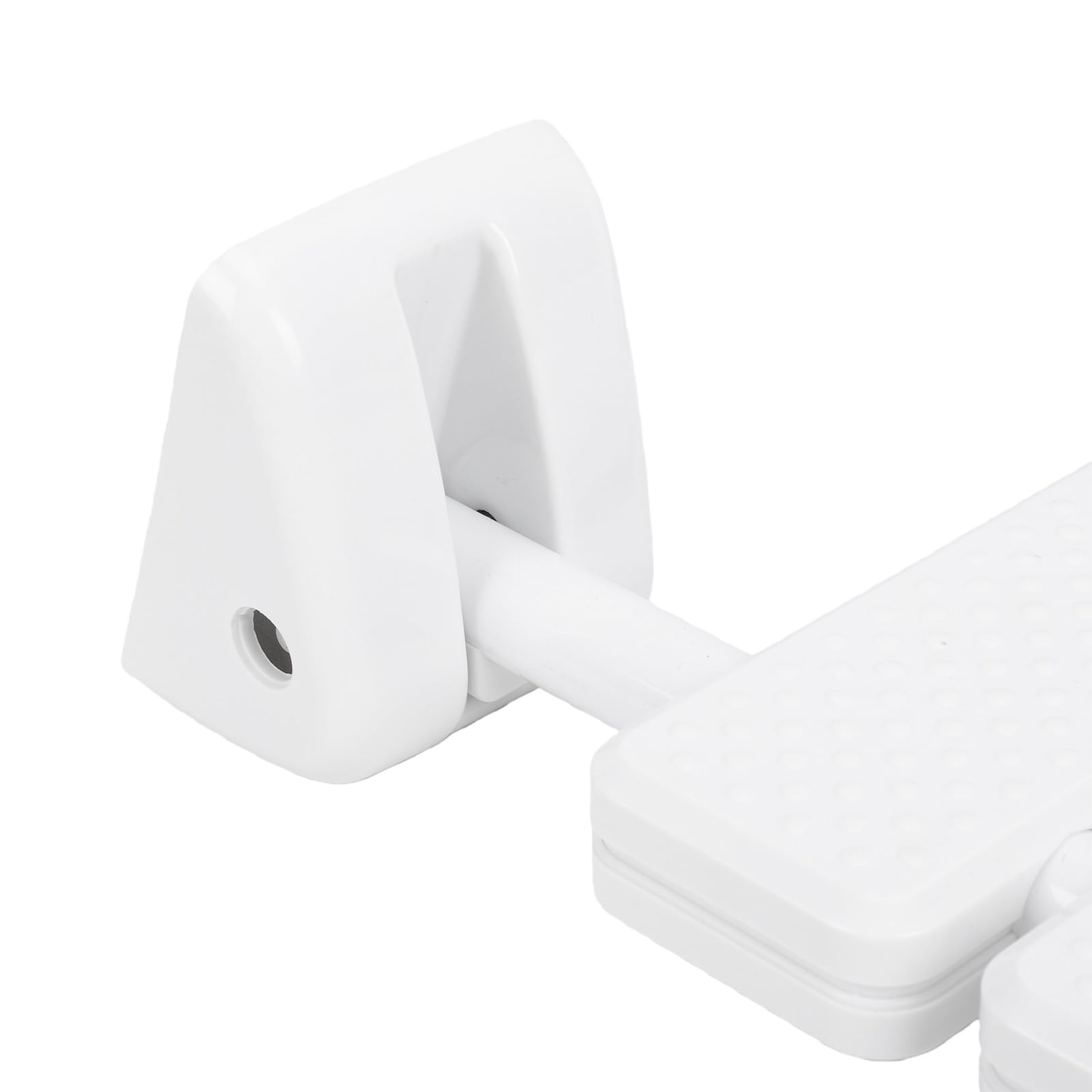 Pongnas Asiento de Ducha Plegable, Banco de Ducha Plegable de Seguridad Antideslizante Montado en la Pared para Baño, Material de Aleación ABS Blanco, Diseño Ergonómico