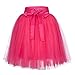 Produktbild LANSKIRT Karneval Kostüm Fasching Tutu Damenrock Tüllrock 50er Kurz Ballet Tanzkleid Unterkleid Cosplay Crinoline Petticoat für Rockabilly Kleid (Rose)