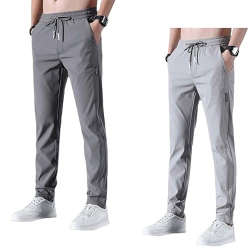 Pantalon de jogging homme en soie glacée léger pour rester au frais cet été