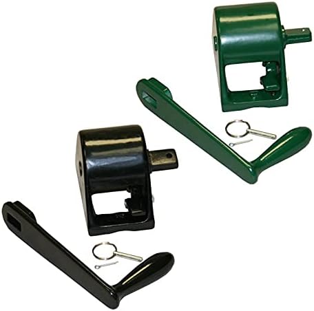 Douglas E-Z Reel Aluminum Replacement Reel with Hardware for External Wind Tennis Posts, Black
