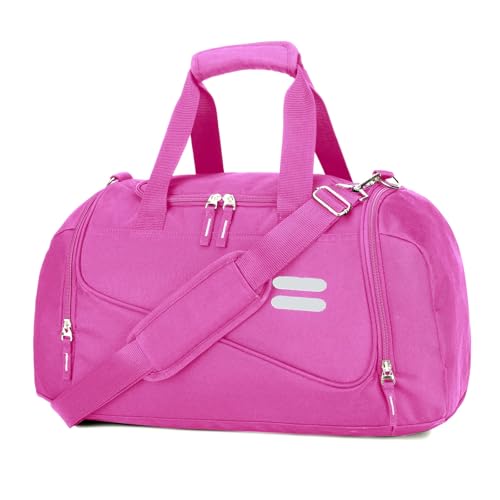 Urbanstand ジムバッグ 男女兼用 - 40L スポーツダッフルバッグ キャリーオン ウィークエンダー オーバーナイトバッグ シューズコンパートメント付き 防水 ダッフルバッグ 旅行 スポーツ フィットネス ワークアウト用, ローズピンク, 19inch, スポーティー。の商品画像（Amazon）