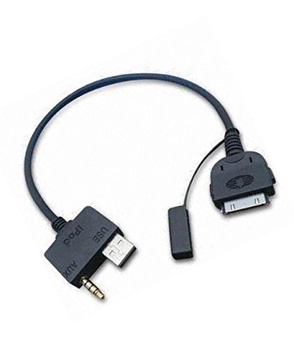Other Electronic Adapter, Auxiliary, Compatible with iPod, iPhone, Kia Models 2009-2011, 30 Pin Dock Connector
