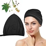 Castor Oil Pack Wrap Overnight Hair Wrap for Sleep Organic Cotton Reusable Hair Cap Cover (Oil Not Included)