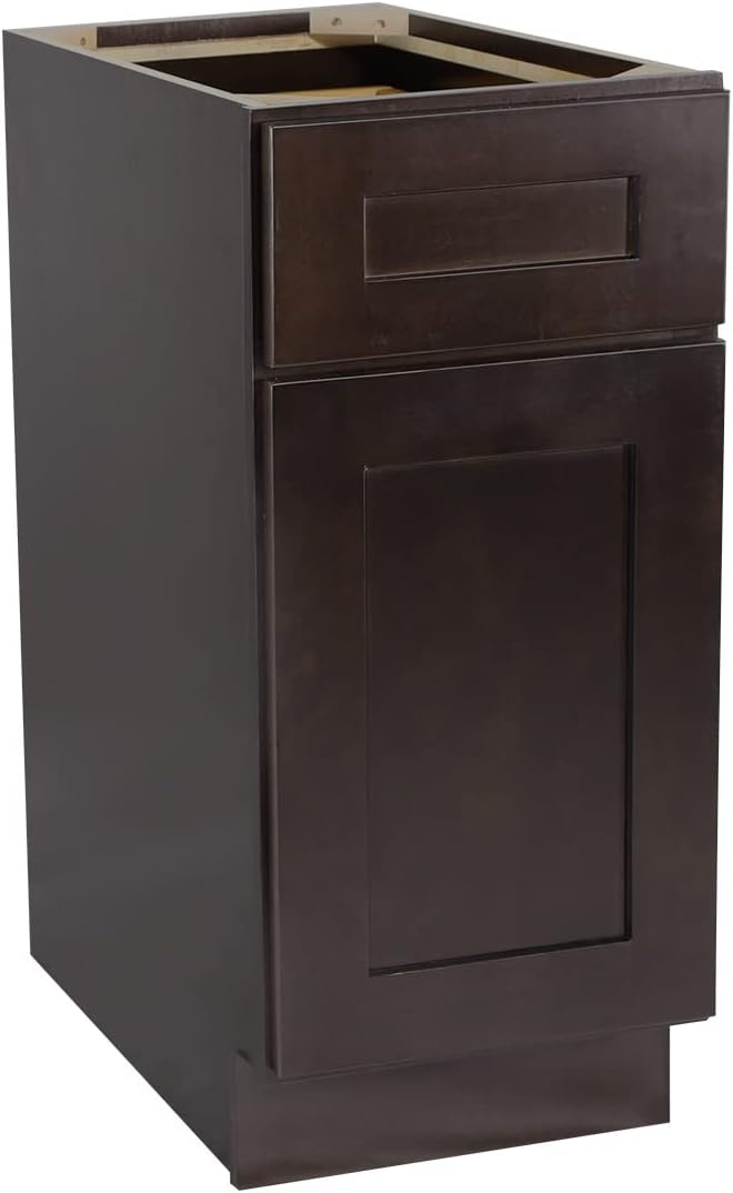 Brookings Unassembled Shaker Base Kitchen Cabinet 18x34.5x24, Espresso