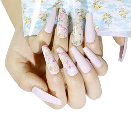 FRCOLOR 2Pcs Nagelfolie Aufkleber Sternenhimmel Nagelfolie Kleber Transferaufkleber Blumenfolie Nagelkunstpolitur… – Bild 7