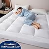 Mattress Topper 10cm KING Size Bed Extra Deep & Super Soft hotel quality Mattress Enhancer Box Stitched Mattress Pad with Strong Corner Elastic Straps (10cm, King - 152 × 200 CM)