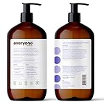 Everyone 3-in-1 Soap, Body Wash, Bubble Bath, Shampoo, 32 Ounce (Pack of 2), Lavender and Aloe, Coconut Cleanser with Organic Plant Extracts and Pure Essential Oils (Packaging May Vary) - Image 2