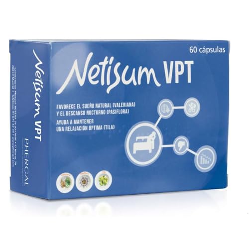 Netisum VPT | Complemento Alimenticio que Favorece el Sueño y el Descanso Nocturno y Promueve la...