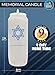 9 Day Memorial Candles, 3 Pack - Plastic Jar with Star of David - 7” Tall Pillar Candles for Religious, Prayer, Party Decor, Vigil and Emergency Use - by Ner Mitzvah