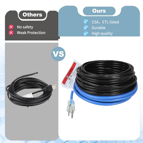 Topdure 120Ft Metal Roof Heat Cable Clips Ready thumb #5