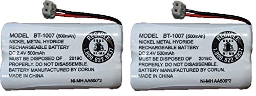 Justgreatdealz Battery Bt-1007 Bt1007 Bt904 Bt-904 Bt1015 Bt-1015 Bbty0651101 Bbty0460001 Bbty0510001 Bbty0624001 Bbty0700001 Hhr-P506 Hhr-P506A Compatible With Uniden Telephones (2-Pack) #TOP12