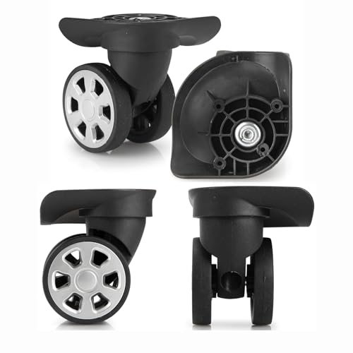 Volein Roue de Remplacement Valise, 2 Paires de Roues de Rechange pour les Bagages Roulette Valise...