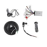 Qqmora Bürstenloser Radnabenmotor, 24 V 350 W Umrüstsatz für Elektroroller aus Metall, Benutzerfreundliches Design, Ideal für 8-Zoll-Elektroroller, Aluminiumlegierung