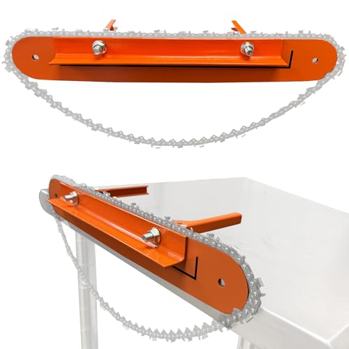 Forester Chainsaw Filing Vise | Secure Clamp Chainsaw Vise for Sharpening | Universal Fit | Durable Steel Construction | 17.5 Bar Length