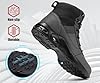 LARNMERN Steel Toe Boot Men Non Slip Work Shoe Rainproof Safety Toe Sneaker Side Zipper Industrail Boot High Top Tactical Shoe(12 Men, Gray) #5
