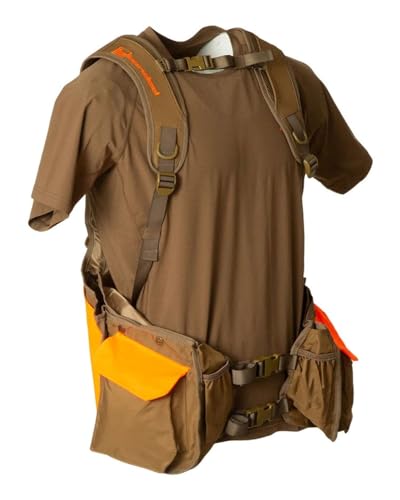 Banded Upland Strap Vest 3.0 1200D Water-Resistant Rip Stop Fabric - Brown - Adjustable Shoulder Straps - Rear Game Pouch4