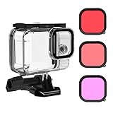 Waterproof Case for GoPro Hero 9 Black with 3-Pack Dive Filter, MOUNTDOG GoPro 9 Underwater...