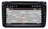 ESX Naviceiver 2 DIN Autoradio DAB Bluetooth passend für für Volkswagen Touran II ab 2015 mit MIB2PQ-Plattform kompatibel mit iGO Europa Navigations-Software