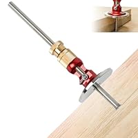 AYYDS Houtmarkeringsmeter C - Wielmarkeringsmeter met Messing, Aluminiumlegering en Roestvrij Staal - Houtbewerking Wielsnijder voor Hardhout