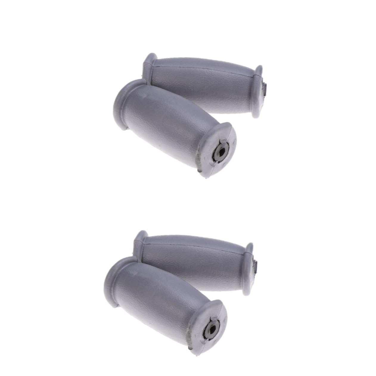 HOMOCONO 2pcs Pair Easy Install Crutch Hand Grip Pad Non-slip Cane Hand Grip Replacement for Adults Fit Crutches (grey)