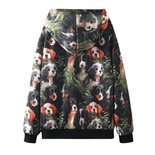 Image of WELAKEN Girls and Toddlers' Pullover Printed Hoodie Sweatshirt with Kangaroo Pocket