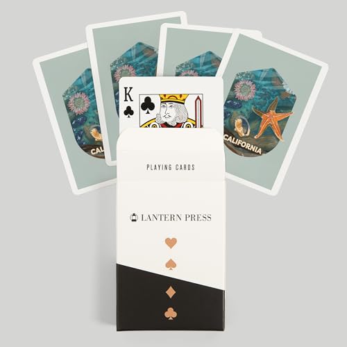 Naipes de Póker Lantern Press California 52 cartas miniatura 6