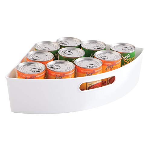 image for InterDesign iDesign Recycled Plastic 1/4 Wedge Lazy Susan Turntable Or