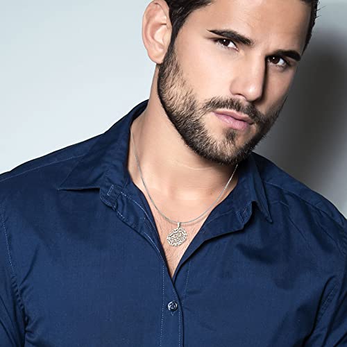 Shema Necklace 925 Sterling Silver - Pendant Necklace - Jewish Jewelry for Women, Men - Shema Necklace for Men - Kabbalah Pendant Jewelry -Holy Land Gifts, Chain Necklace, Hebrew, Bible Blessings Gift3