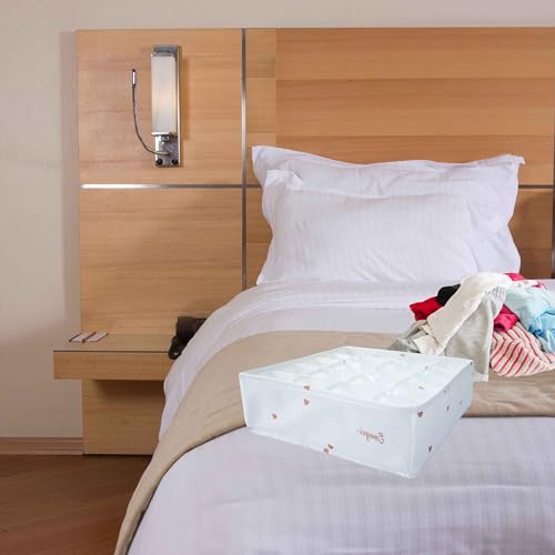 Organizador de Peças Íntimas Para Gavetas Com 20 Divisórias Estruturado Estampa Delicada Porta Linge
