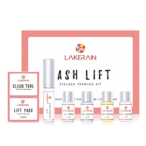 Lakerain Lash Lift Kit, Eyelash Perm Kit, Professional Eyelash Lash Extensions, Lash Curling, Semi-Permanent Curling Perming Suitable For Salon & Home Use #TOP26