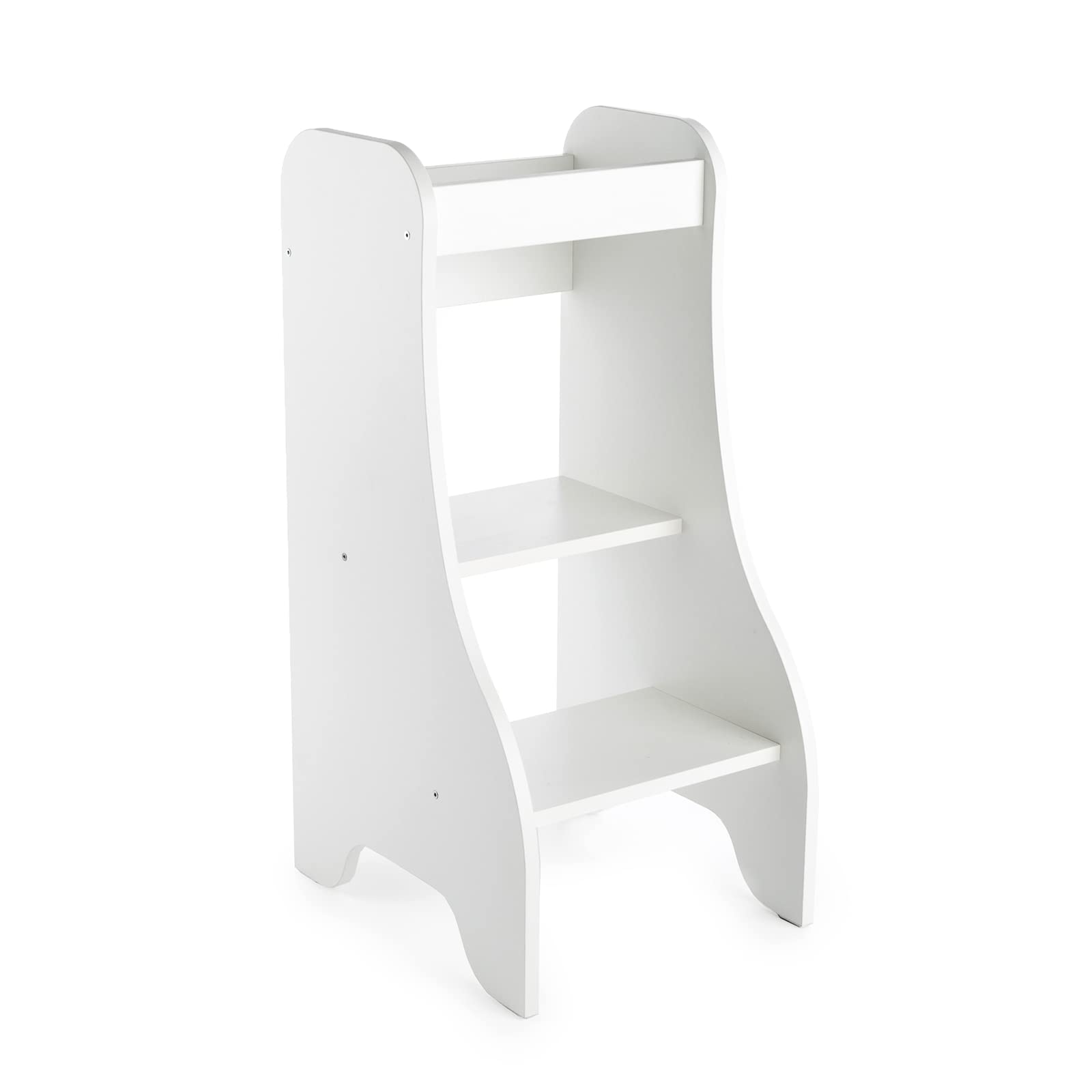 Tour d'apprentissage Puckdaddy Tourmine en bois MDF blanc pour enfant