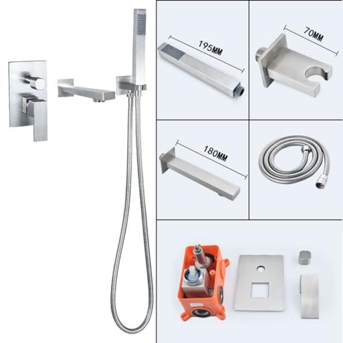 Robinets mélangeurs de bain brossés durables et design épuré - 2