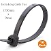 Produktbild SmartHome 10 x 1.5 Meter schwarz Extra Lange Krawatten 1530mm x 9mm Schwerlast Zip Kabelbinder