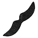 Fausse moustache, moustache d'Halloween autocollante noire pour Halloween pour le drame scolaire pour les réunions de famille pour les fêtes de bureau pour Noël