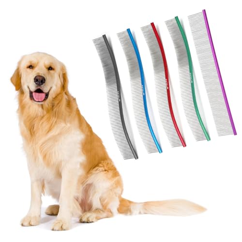 GRABAGECAN Easy Use Hair Comb Dog Grooming Comb Hair Remover Deshedding Comb for Dog Pet Skin Massage Brushes Hair Removal Tool