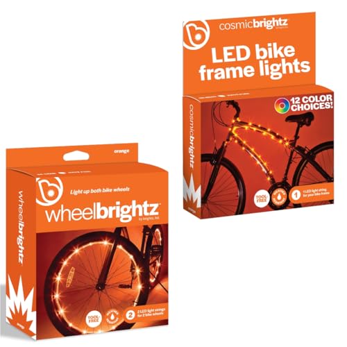 Brightz LED Bike Lights Bundle – Includes WheelBrightz LED Bike