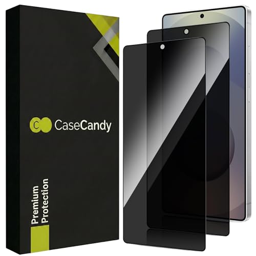 Image of Casecandy - [Pack 2 Privacy Tempered Glass Screen Protector for Samsung S25 Ultra | Privacy Tempered Glass Guard Samsung S25 Ultra - HD /Fingerprint Working