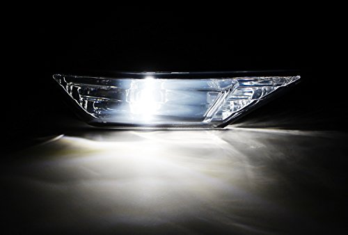 Ijdmtoy Jdm Smoked Lens White Led Bulb Front Side Marker Light Kit Compatible With 2016-21 Honda Civic Sedan/Coupe/Hatchback, Replace Oem Amber Sidemarker Lamps #TOP2