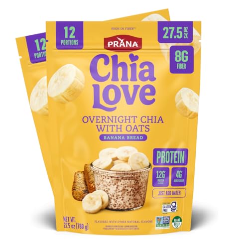 Chialove Overnight Chia with Oats, Banana Bread | 12g of