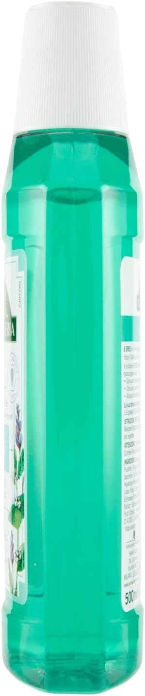 8 x Antica Erboristeria, Collutorio 8 erbe, collutorio quotidiano per igiene orale, effetto fresco intenso, 12 ore di alito fresco, 500 ml