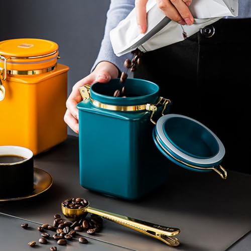 Recipiente hermético para café 1.1L azul miniatura 5