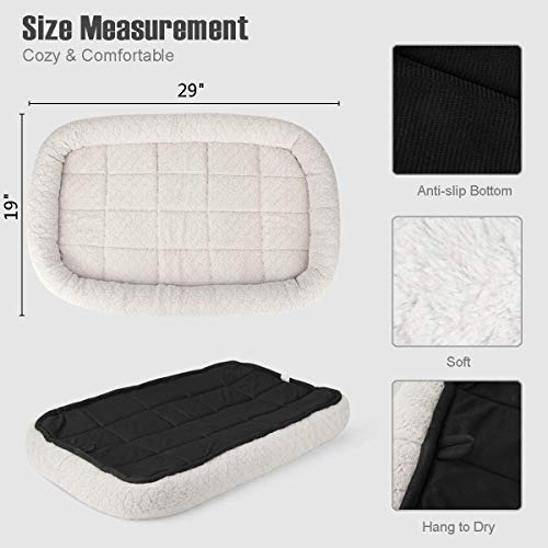 Image of PAWSOME Bolster Pet Bed | Dog Beds Ideal for Metal Dog Crates | Machine Wash & Dry (M)
